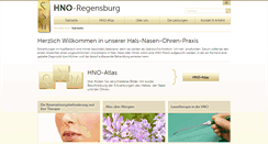 Desktop Screenshot of hno-regensburg.de